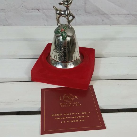 Lenox Rudolph Kirk Stieff Collection Musical Bell - Picture 3 of 6